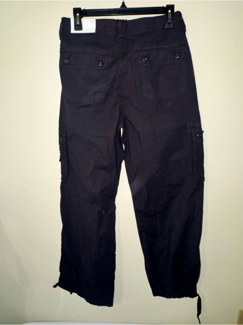 NWT American Eagle Outfitters Black Cargo Pants "Baggy Jogger" - Picture 6 of 11